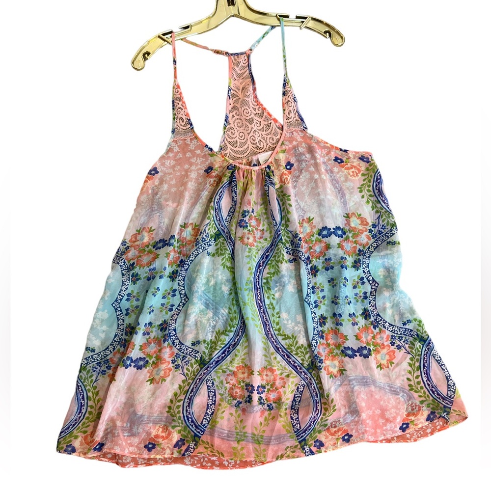 In Bloom by Jonquil chiffon babydoll racer back nightie
